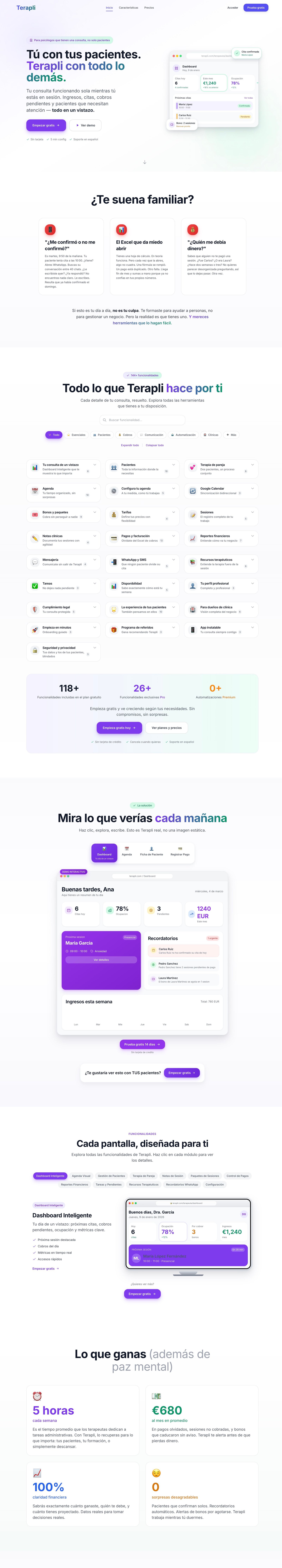 Web de Terapli por MediBrand